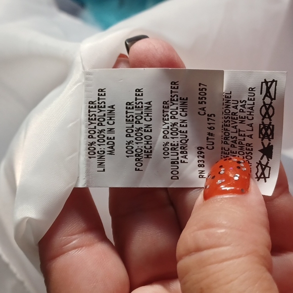 Jump Strapless Prom Homecoming Formal Blue Floral Beaded Long Maxi Dress - Picture 11 of 12